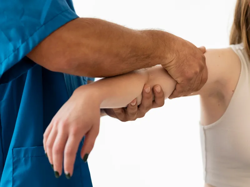 Chiropractic care for elbow pain at HealthSource of Harvest in HARVEST