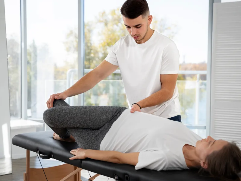 HealthSource of Harvest treating hip pain in HARVEST